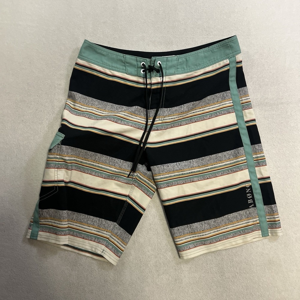 Billabong Swimwear Board Shorts Men's 32 PX3 Striped Platinum X Recycler